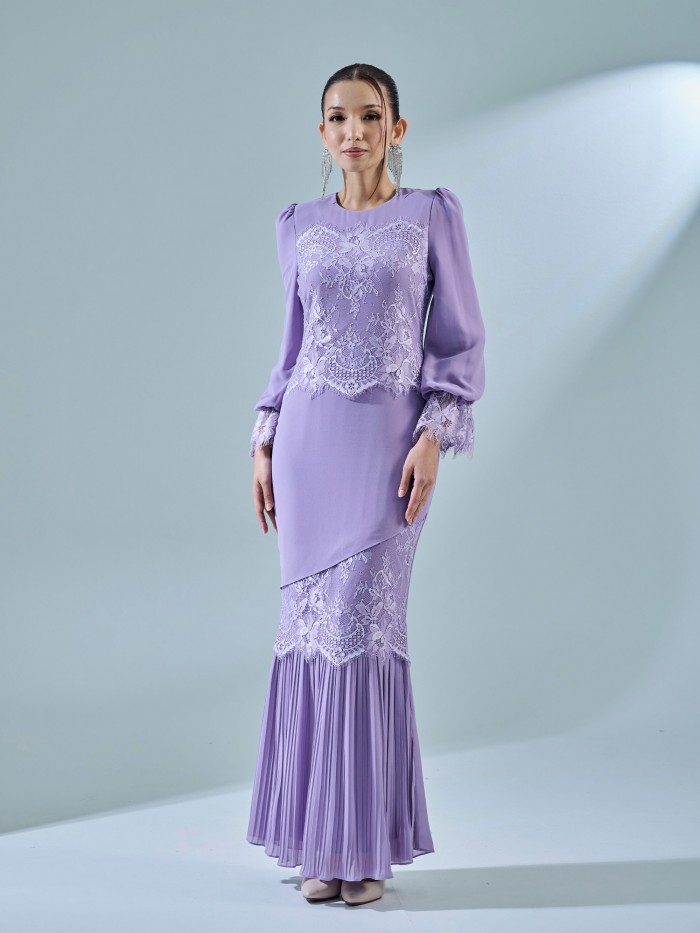 ARISSA DRESS - DUSTY PURPLE