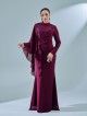 EMILA DRESS - BURGUNDY