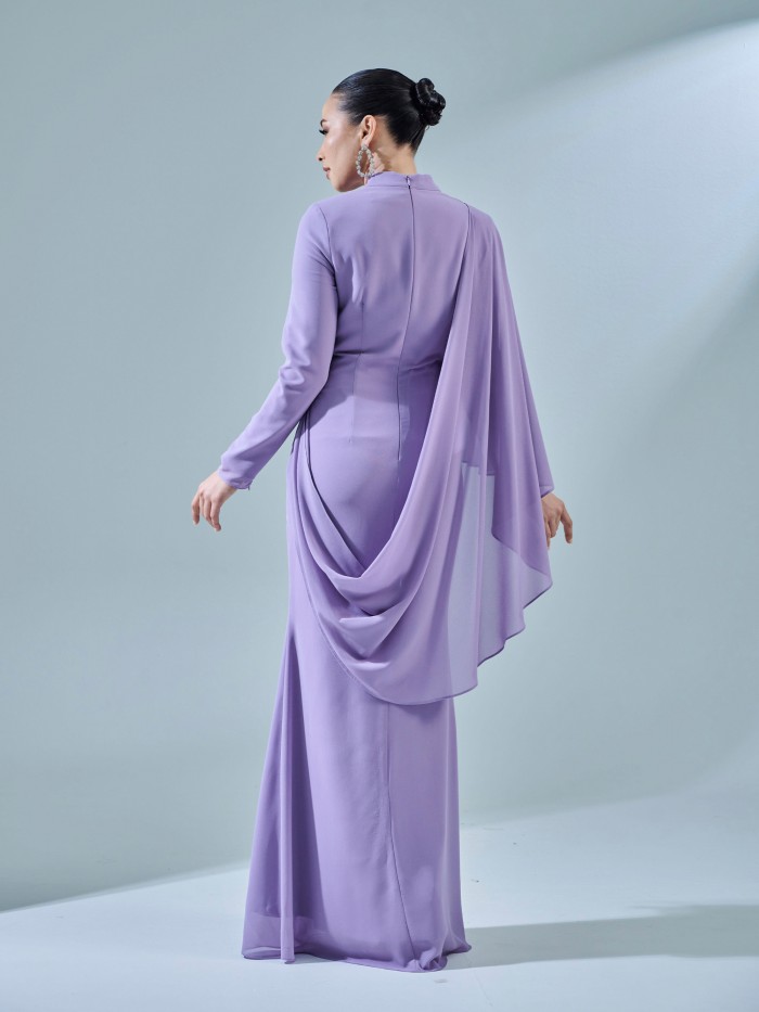 EMILA DRESS - DUSTY PURPLE