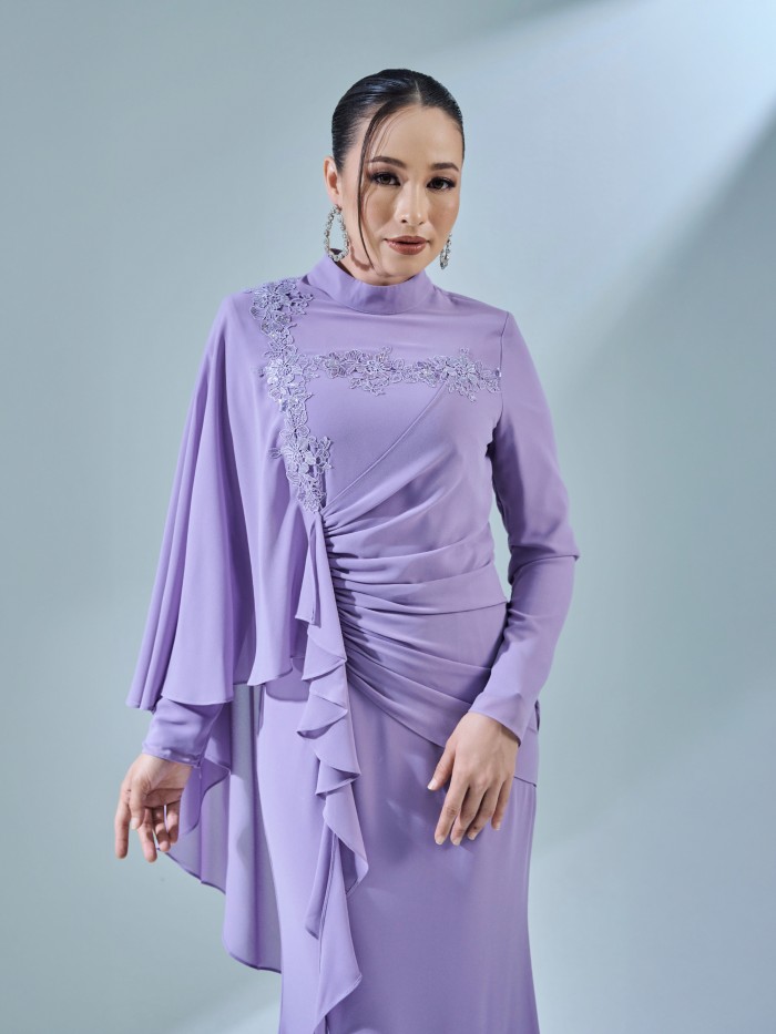 EMILA DRESS - DUSTY PURPLE