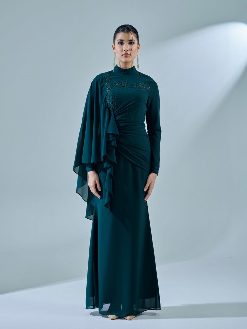 EMILA DRESS - EMERALD TEAL