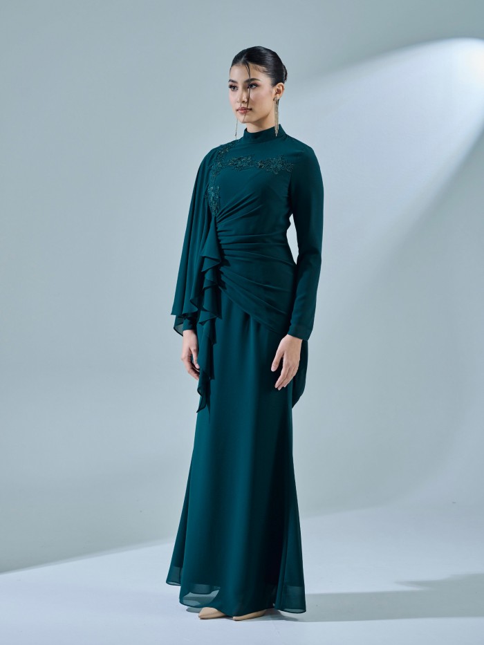 EMILA DRESS - EMERALD TEAL