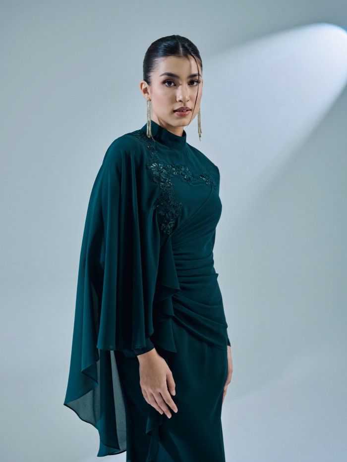 EMILA DRESS - EMERALD TEAL