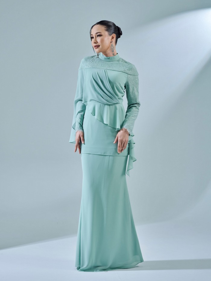 RAVIANA KURUNG - SAGE GREEN