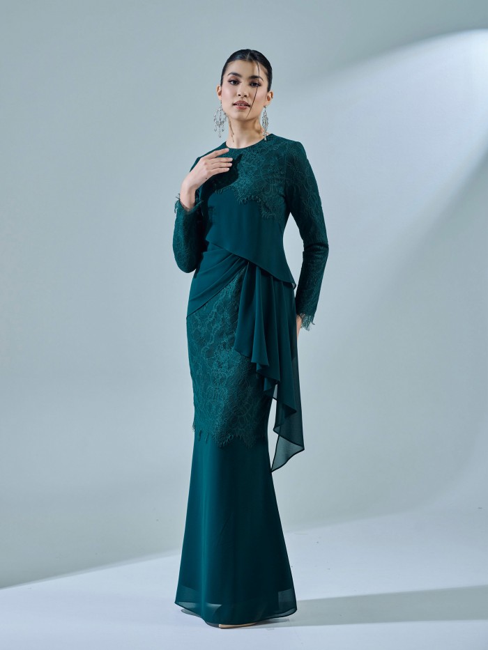 RAISA DRESS - EMERALD TEAL