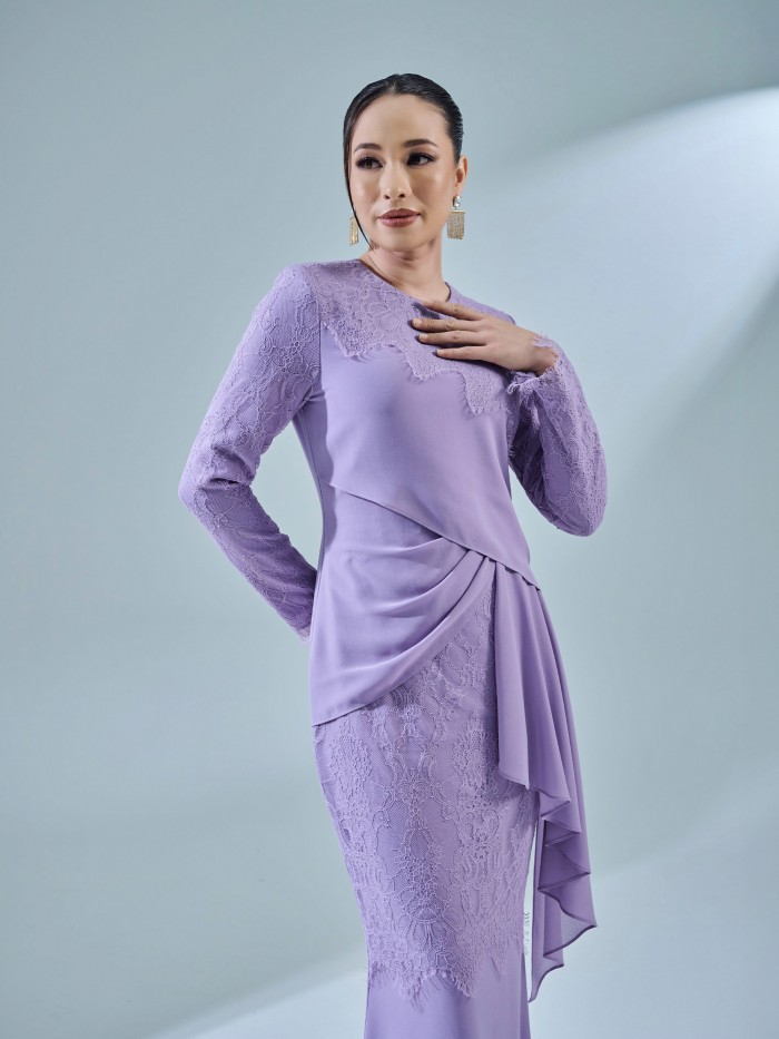 RAISA DRESS - DUSTY PURPLE