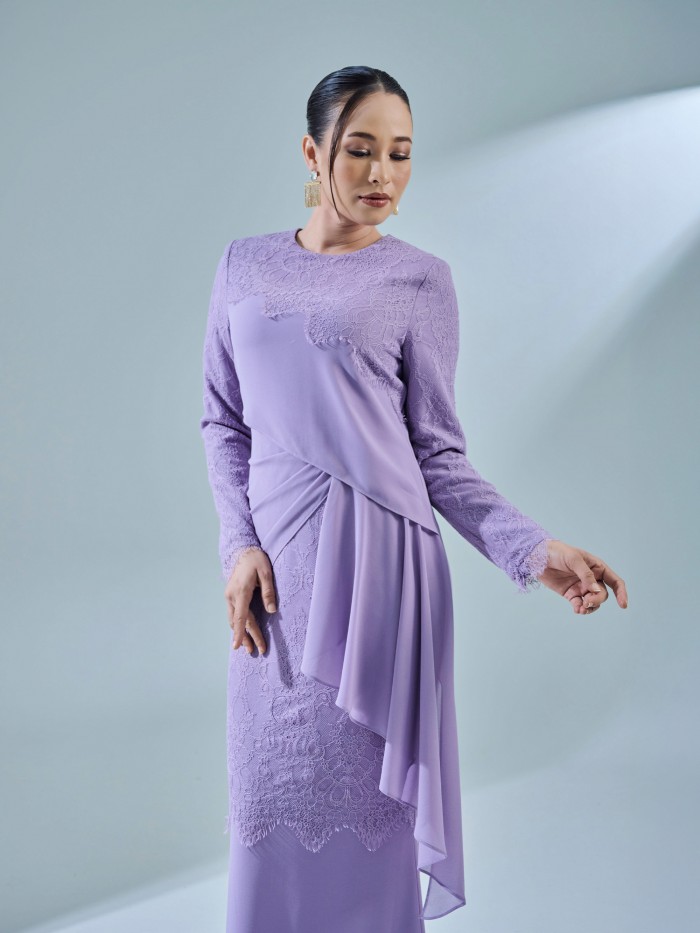 RAISA DRESS - DUSTY PURPLE