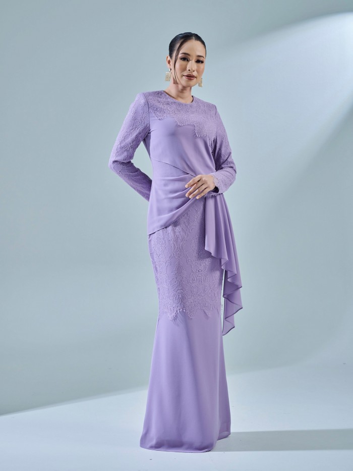 RAISA DRESS - DUSTY PURPLE