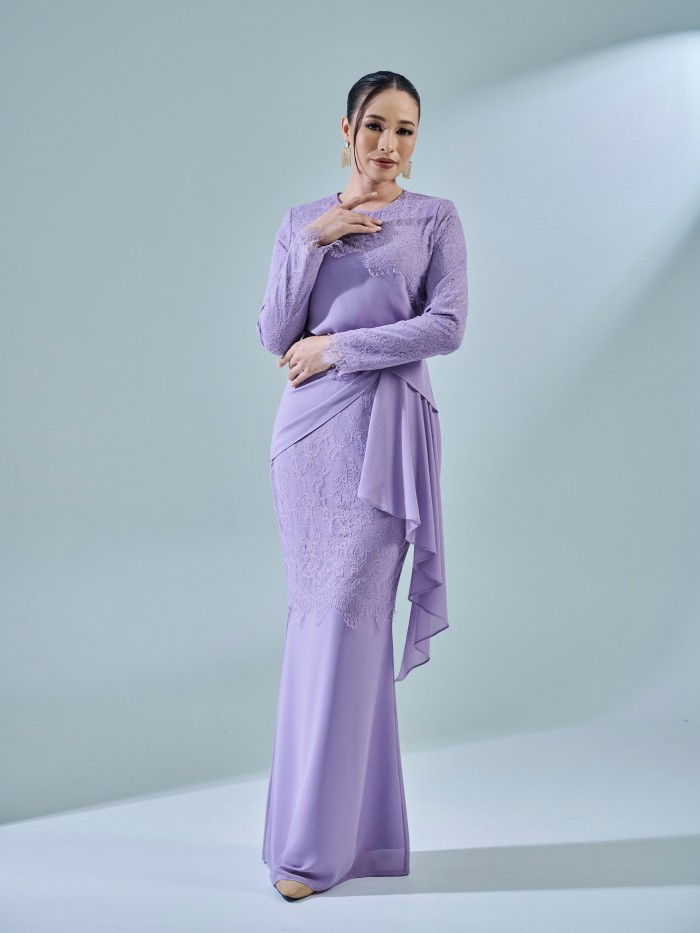 RAISA DRESS - DUSTY PURPLE