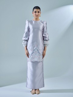 ARVANI KURUNG - SILVER GREY