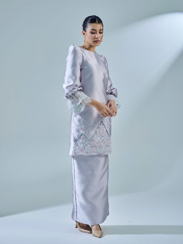 ARVANI KURUNG - SILVER GREY