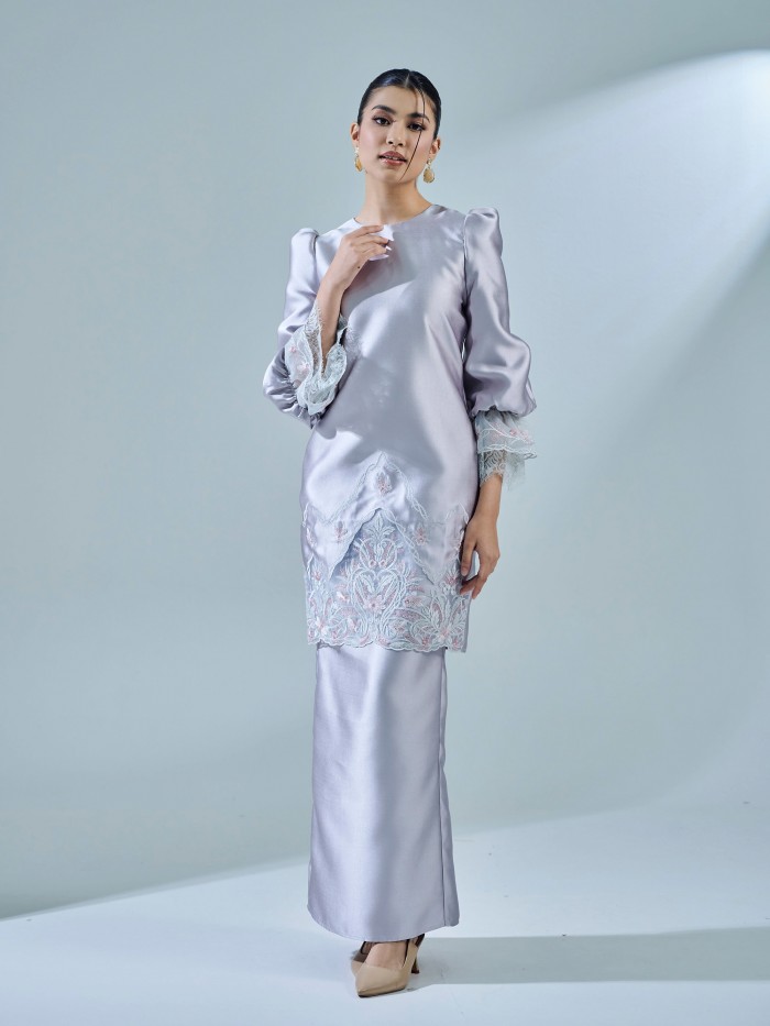 ARVANI KURUNG - SILVER GREY