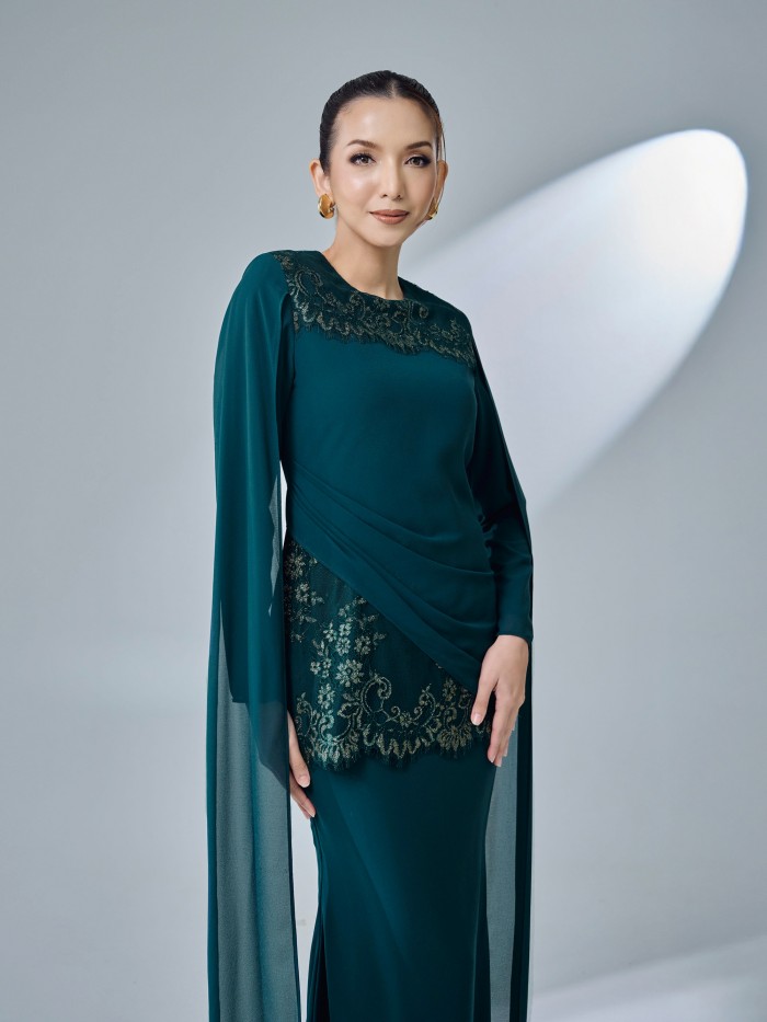 QISYA KURUNG - EMERALD TEAL