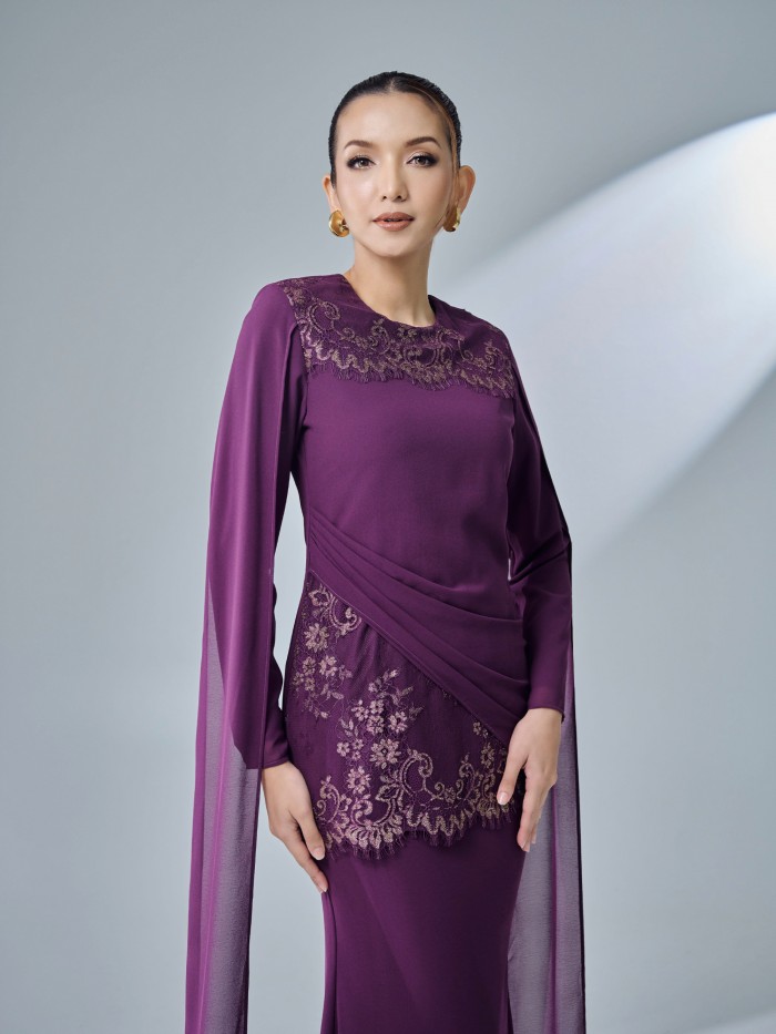 QISYA KURUNG - DARK PURPLE