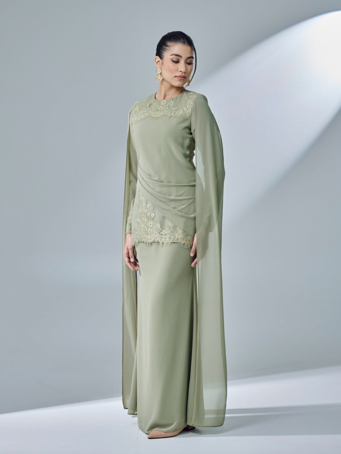 QISYA KURUNG - MAGARITA GREEN