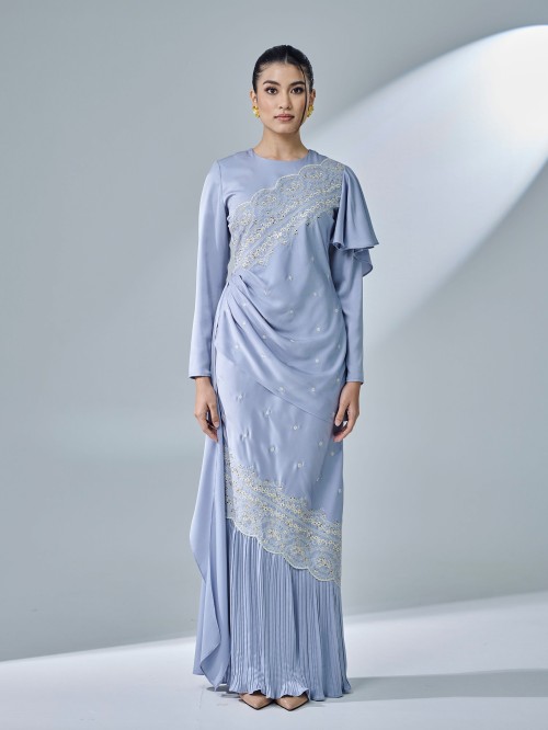 KASTIYA DRESS - ASH BLUE