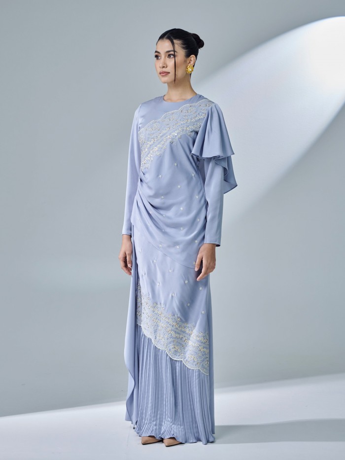 KASTIYA DRESS - ASH BLUE