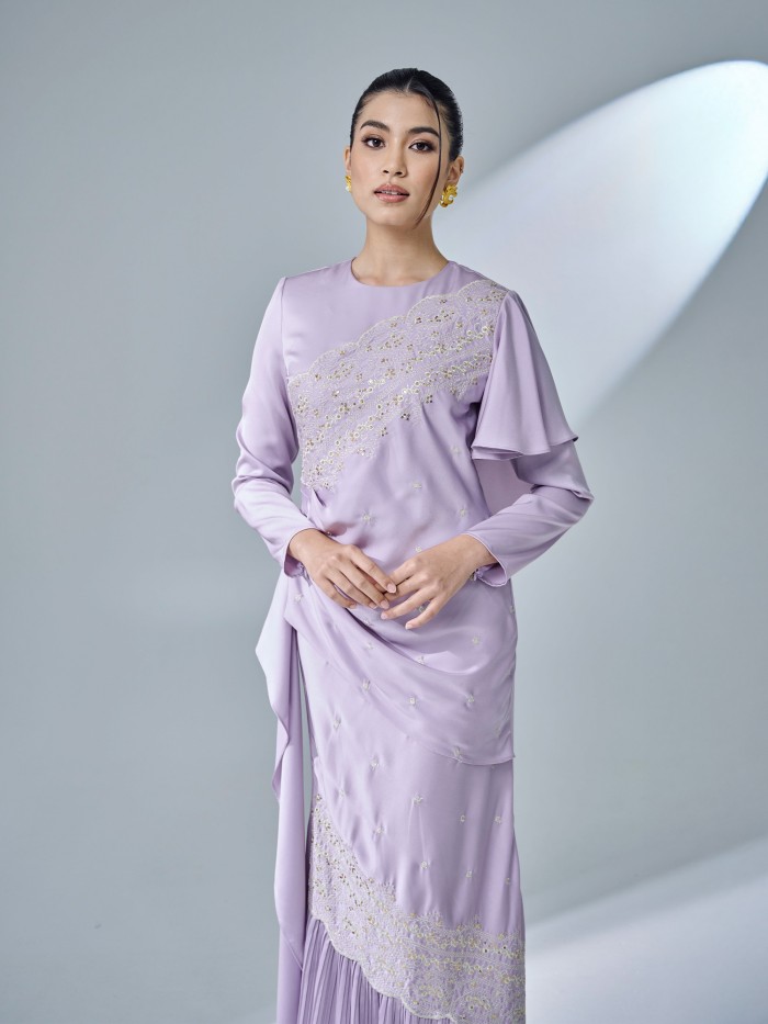 KASTIYA DRESS - PASTEL LILAC