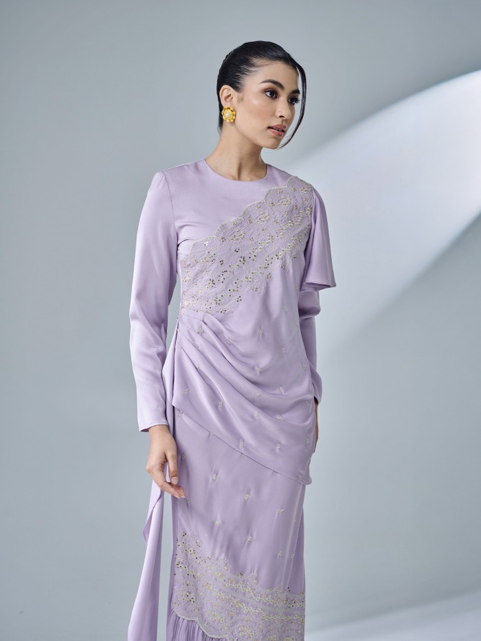 KASTIYA DRESS - PASTEL LILAC