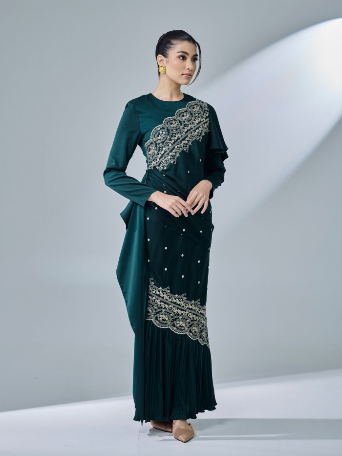 KASTIYA DRESS - EMERALD TEAL