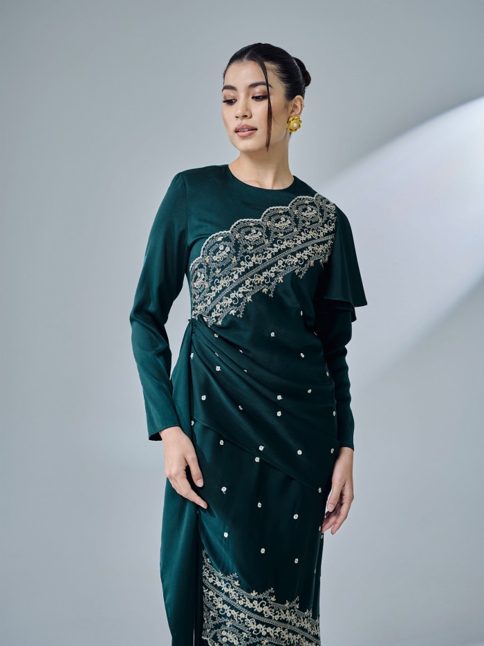 KASTIYA DRESS - EMERALD TEAL