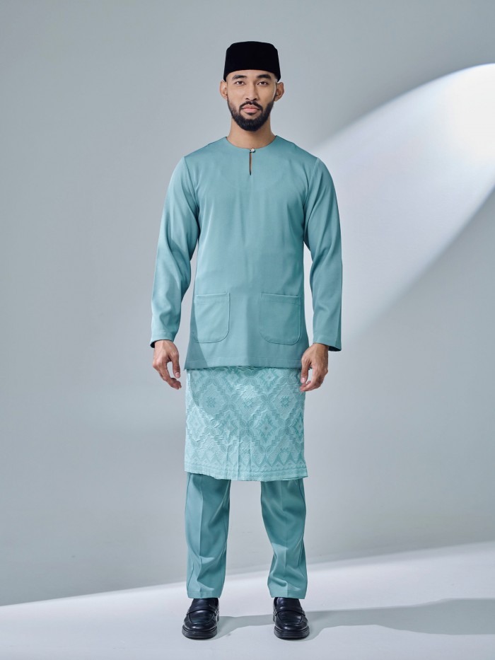 ANDIKA BAJU MELAYU - DUSTY TURQUOISE