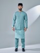 ANDIKA BAJU MELAYU - DUSTY TURQUOISE