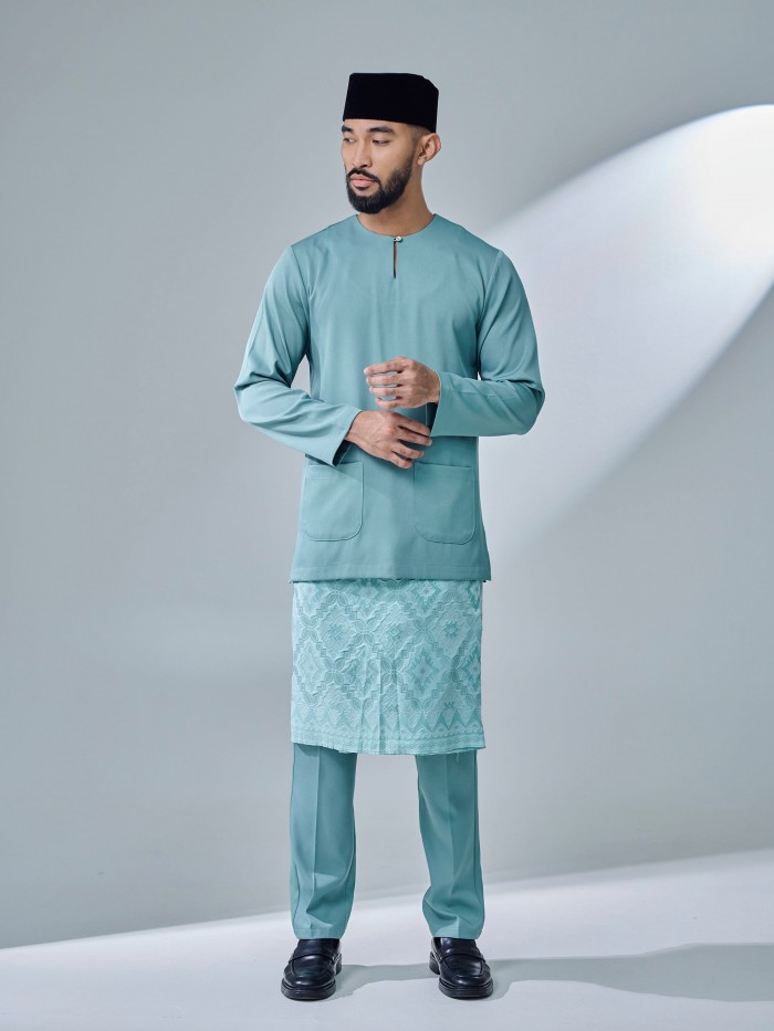 ANDIKA BAJU MELAYU - DUSTY TURQUOISE