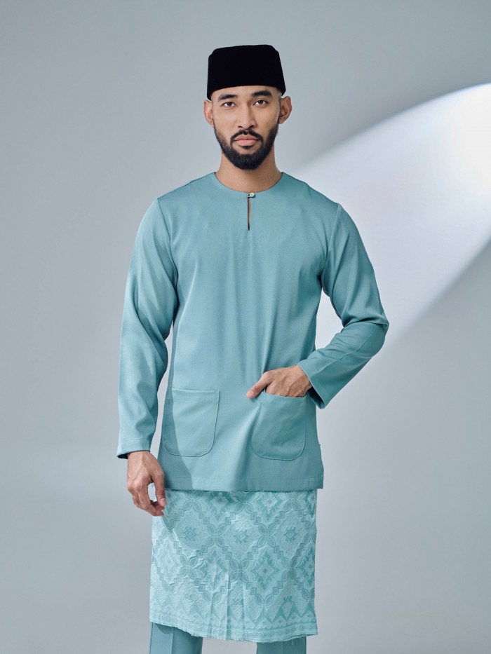 ANDIKA BAJU MELAYU - DUSTY TURQUOISE