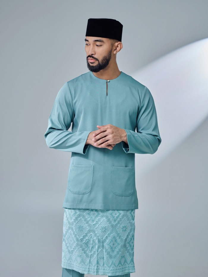 ANDIKA BAJU MELAYU - DUSTY TURQUOISE