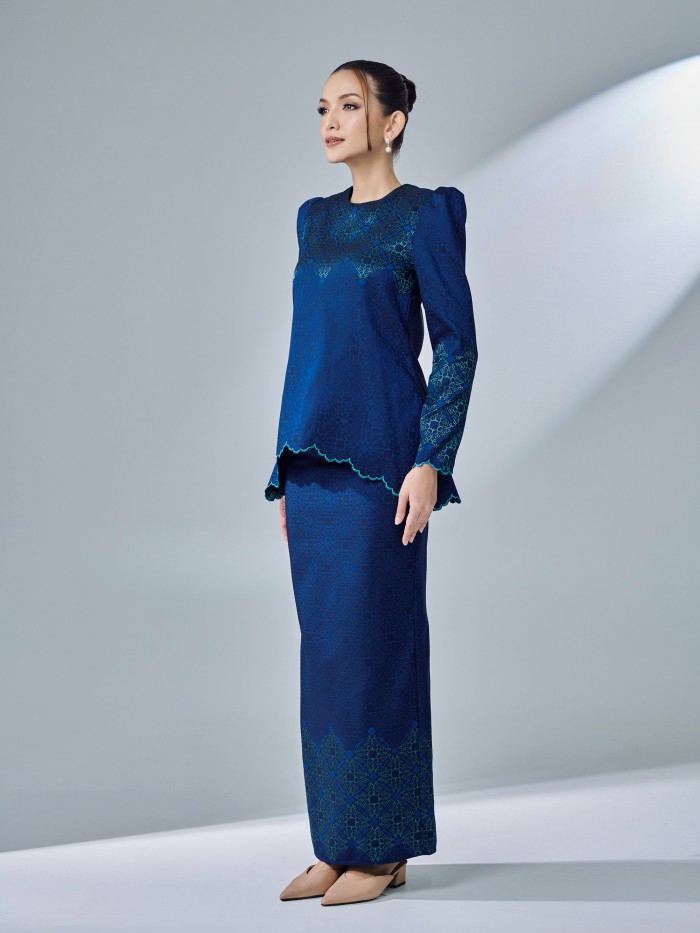 WARDAH KURUNG - NAVY