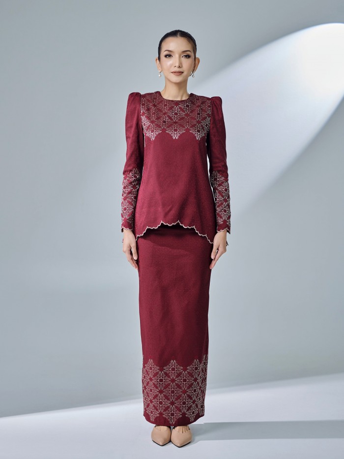 WARDAH KURUNG - MAROON