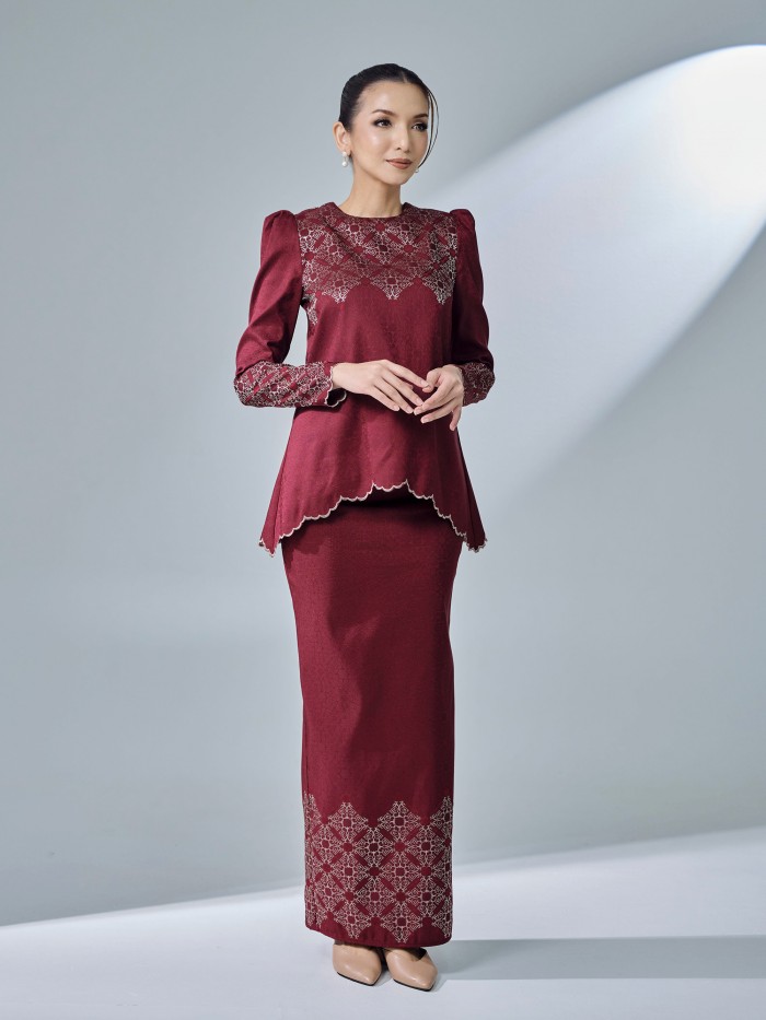 WARDAH KURUNG - MAROON