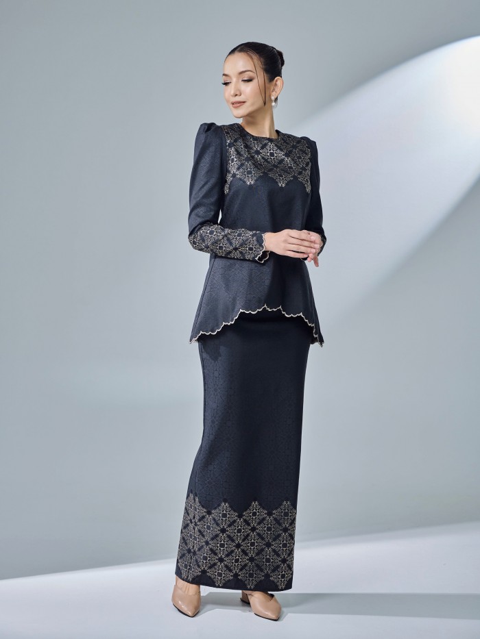 WARDAH KURUNG - BLACK