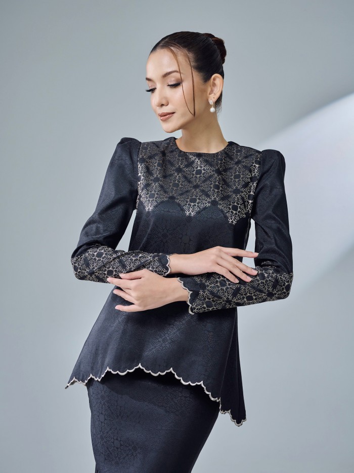 WARDAH KURUNG - BLACK