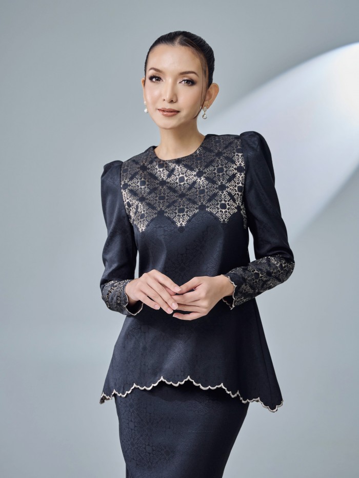 WARDAH KURUNG - BLACK