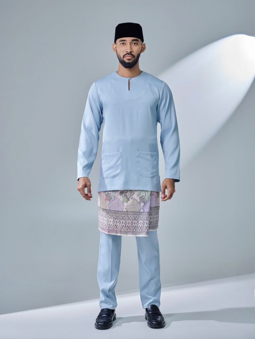 ANDIKA BAJU MELAYU - ASH BLUE