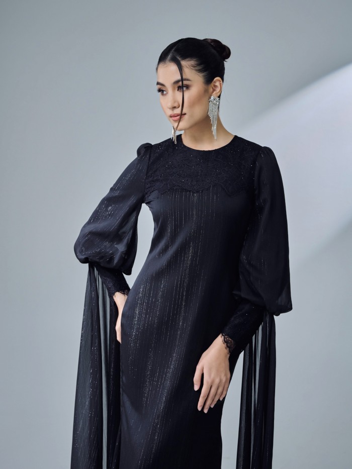 TIERA DRESS - BLACK