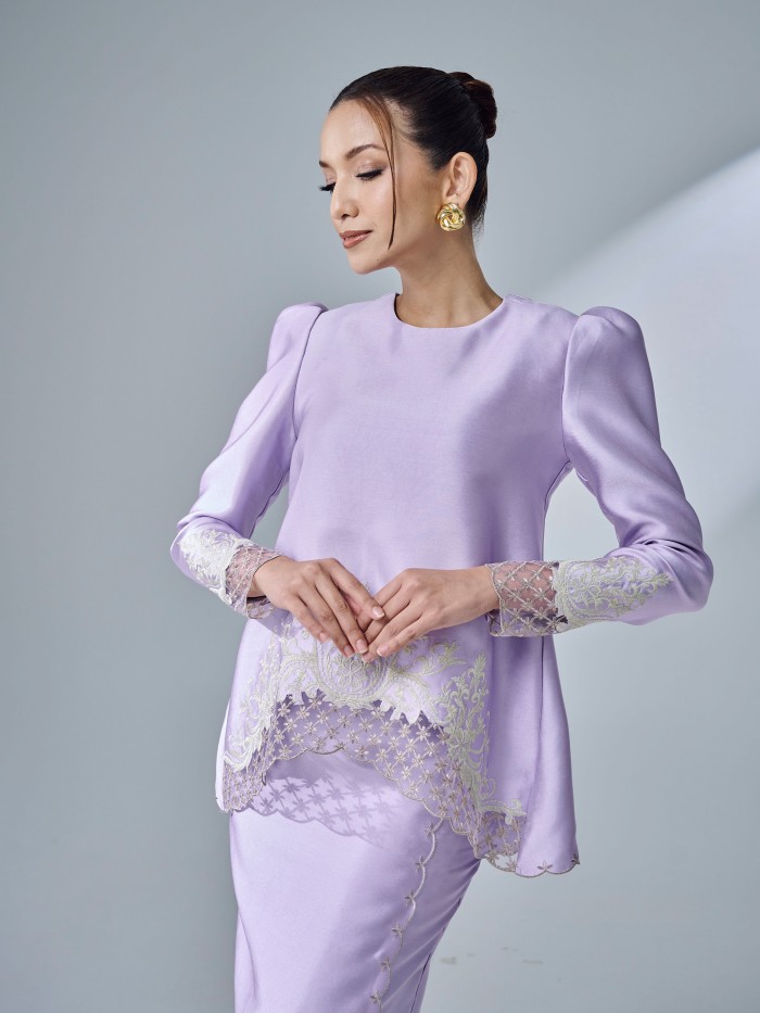 ESTIRA KURUNG - PASTEL LILAC