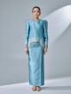 ESTIRA KURUNG - BLUE TURQUOISE