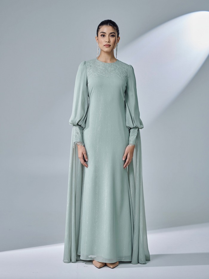 TIERA DRESS - SAGE GREEN