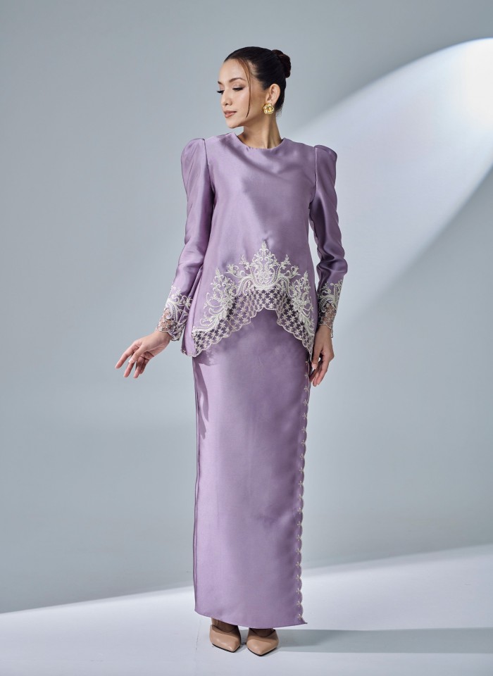 ESTIRA KURUNG - DUSTY PLUM