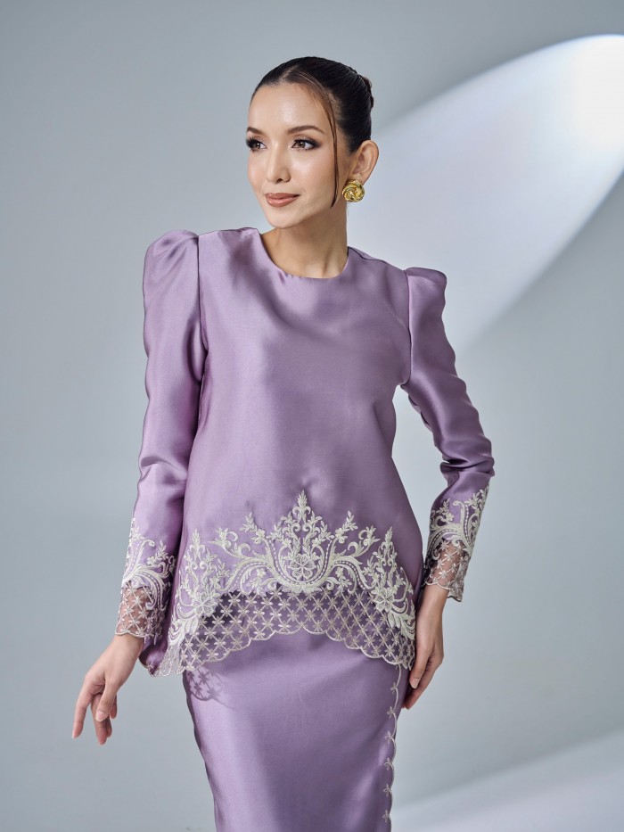 ESTIRA KURUNG - DUSTY PLUM