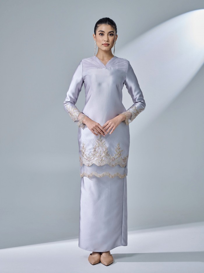 HANISTA KURUNG - SILVER GREY