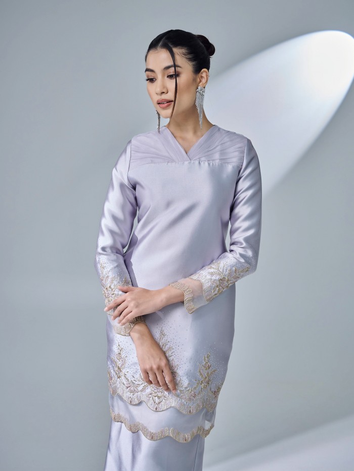 HANISTA KURUNG - SILVER GREY