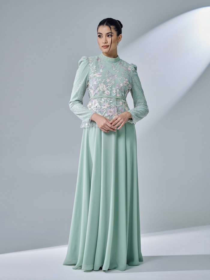 LOWELLA DRESS - SAGE GREEN