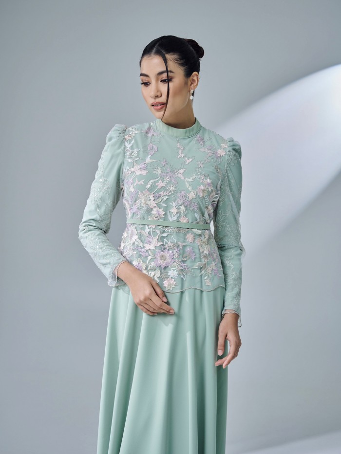 LOWELLA DRESS - SAGE GREEN