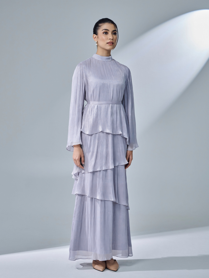 SERENE DRESS - GRAY LILAC