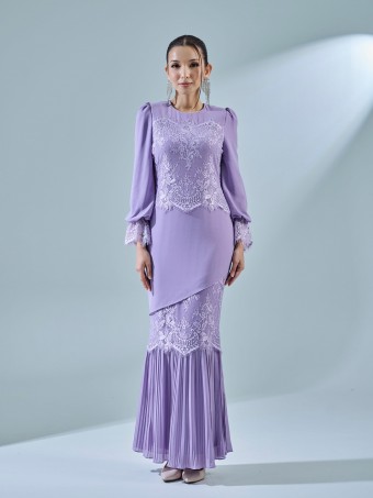 ARISSA DRESS - DUSTY PURPLE