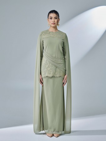 QISYA KURUNG - MAGARITA GREEN